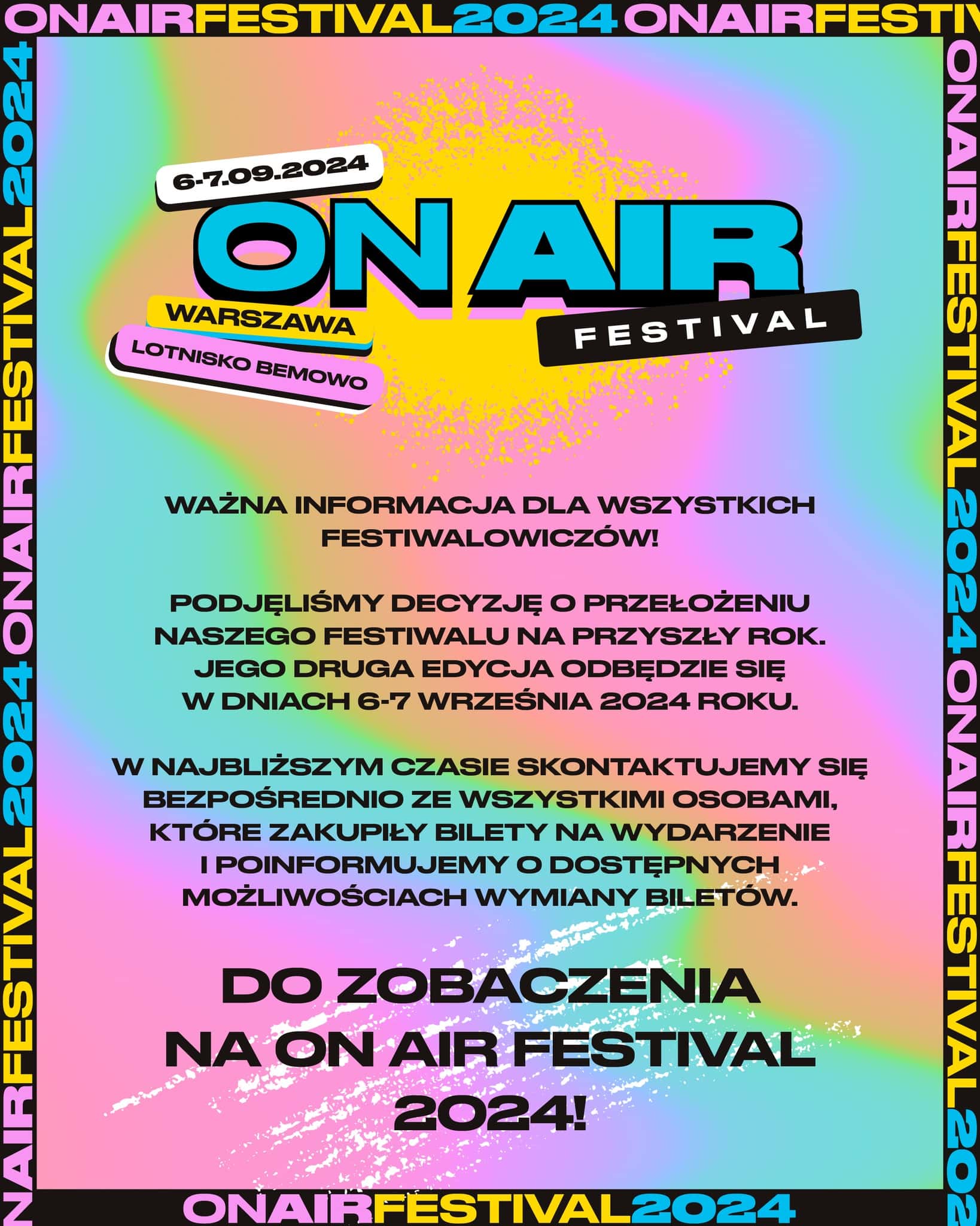 ON AIR Festival 2023 odwołany! Kolejna edycja dopiero w 2024 roku